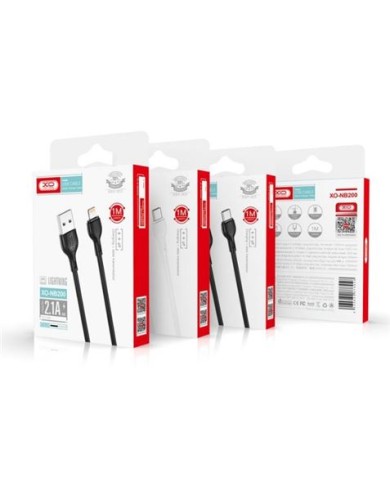 CABLE 2.1A USB A LIGTHNING 1 METRO NEGRO NB200 XO