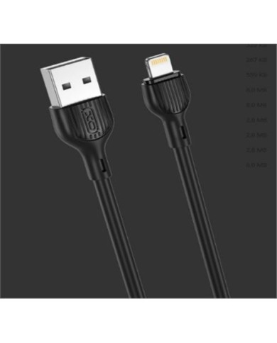 CABLE 2.1A USB A LIGTHNING 2 METROS NEGRO NB200 XO