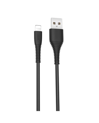 CABLE NB156 SILICONA USB - LIGHTNING | 2.4A | 1 MTR | NEGRO XO