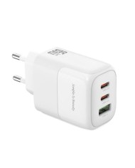 CARGADOR 2X TIPO C + USB 65W CARGA RAPIDA XOL139 XO