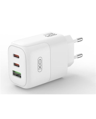 CARGADOR 2X TIPO C + USB 65W CARGA RAPIDA XOL139 XO
