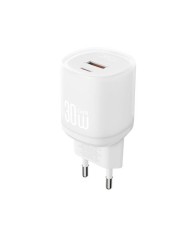 CARGADOR CARGA RAPIDA 30W USB-A /USB-C L151 BLANCO XO