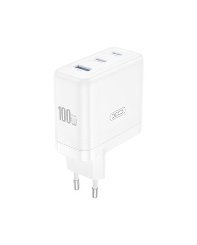 CARGADOR USB+USB-C X2 100W CE35 BLANCO XO