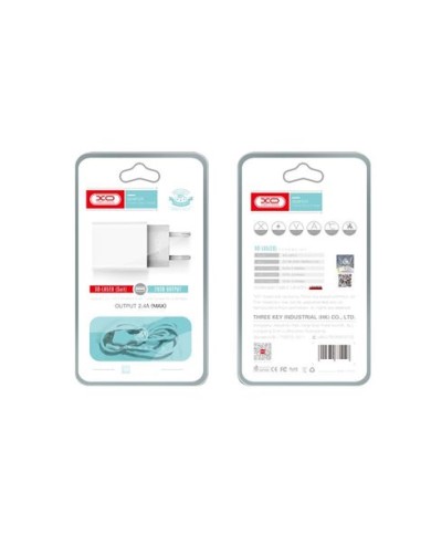 PACK CARGADOR CORRIENTE L65 2.4A + CABLE MICRO USB XO