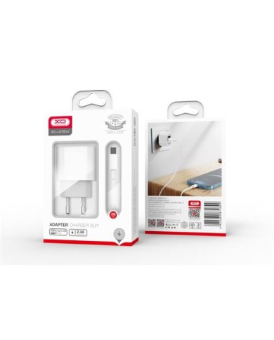 CARGADOR DE CORRIENTE L97 TIPO C + USB + CABLE TIPO C XO