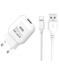 PACK CARGADOR CORRIENTE L37 2.1A + CABLE TIPO C XO