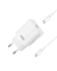 CARGADOR TIPOC 20W CARGA RAPIDA XOL126 + CABLE LIGTHNING XO