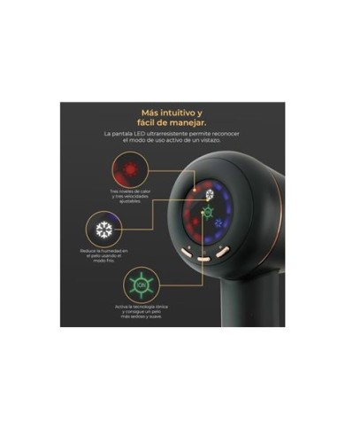 SECADOR DE PELO PROFESIONAL 1600W IÓNICO CON DISPLAY GKL