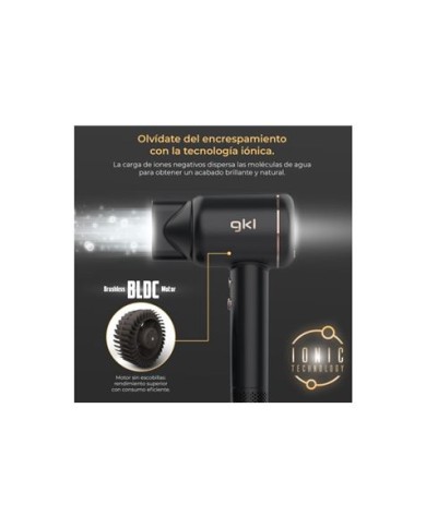 SECADOR DE PELO PROFESIONAL 1600W IÓNICO CON DISPLAY GKL