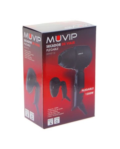 SECADOR DE VIAJE PLEGABLE 1200W MUVIP