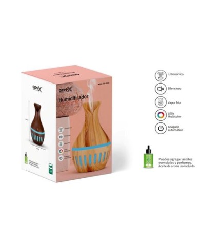 HUMIDIFICADOR AROMATIZADOR ULTRASONICO 130ML GEN-X