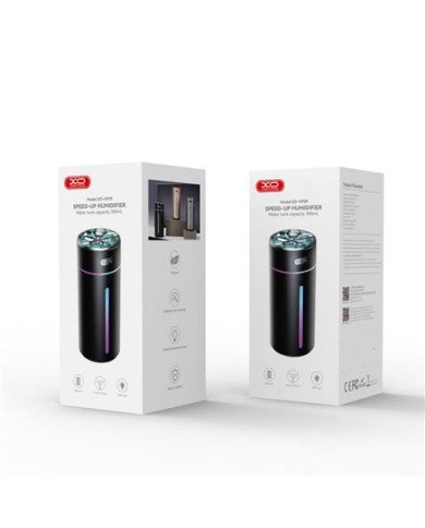 HUMIDIFICADOR PORTATIL CON RGB HF09 PLATA XO