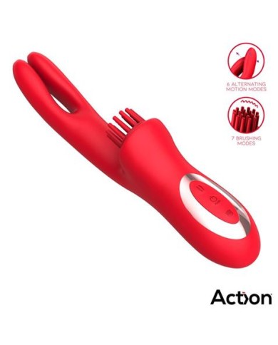 VIBRADOR CON 4 MOTORES Y MOVIMIENTOS ALTERNATES BILMA ACTION