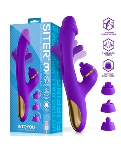 VIBRADOR CON LENGUA Y CABEZALES INTERCAMBIABLES SITER 2.0 INTOYOU