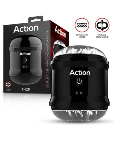 MASTURBADOR MASCULINO DOBLE ORIFICIO ACTION THOR