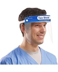 PACK 10 VISERAS FACE SHIELD PROTECTORA FACIAL COMPLETA