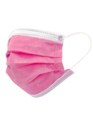 PACK 50 MASCARILLAS QUIRURGICAS DESECHABLES ROSA PROSAFE
