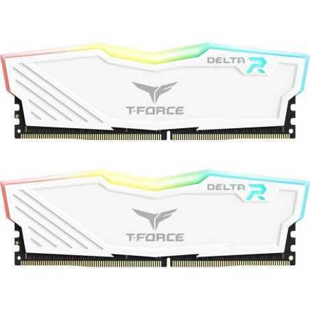 MEMORIA RAM 16GB (2X8GB) TEAMGROUP DELTA DDR4 3200MHZ RGB WHITE