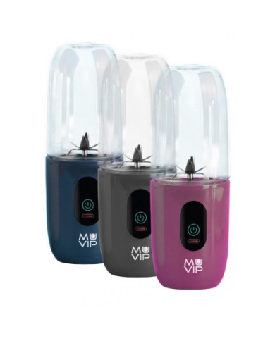 BATIDORA DE VASO PORTÁTIL RECARGABLE COLOR DESIGN 460ML ROSA MUVIP