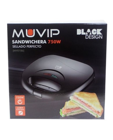 SANDWICHERA 750W NEGRA MUVIP