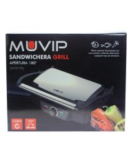 SANDWICHERA GRILL INOXIDABLE 1600W 180º MUVIP