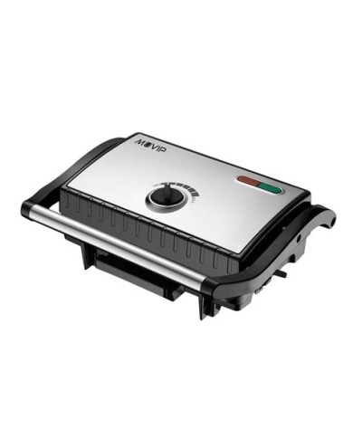 SANDWICHERA INOX GRILL 1500W TEMPERATURA REGULABLE MUVIP