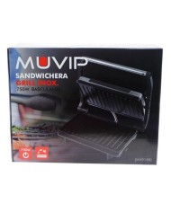SANDWICHERA INOX GRILL 750W MUVIP