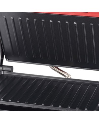 SANDWICHERA INOX GRILL 750W ROJA MUVIP