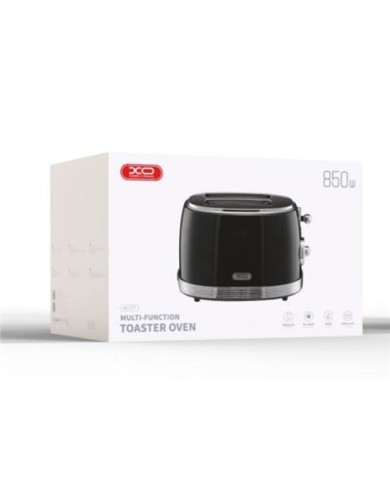TOSTADORA VINTAGE 850W NEGRO PLATA XOCF7 XO