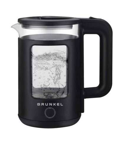 HERVIDOR DE AGUA 1.8 LITROS 150W NEGRO INOX GRUNKEL