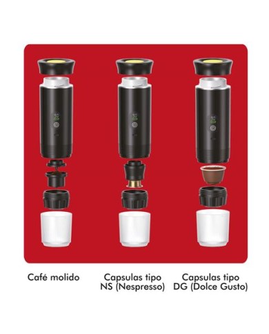 CAFETERA PORTATIL 3 EN 1 XPRESSCUP NEGRA MUVIP
