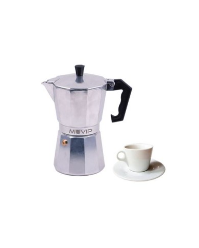 CAFETERA 1 TAZA ALUMINIO ANTIADHERENTE MUVIP