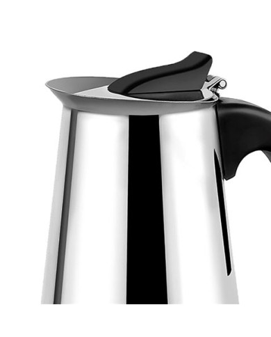 CAFETERA ESPRESSO ITALIANA DE ACERO INOXIDABLE 2 TAZAS MUVIP