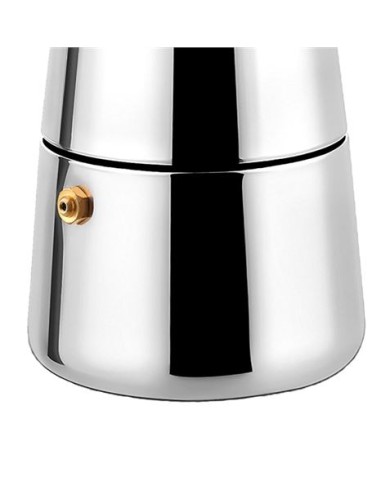 CAFETERA ESPRESSO ITALIANA DE ACERO INOXIDABLE 6 TAZAS MUVIP