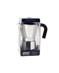 CAFETERA VITRO EXPRES 1 TAZA ALUMINIO ANTIADHERENTE CALDERIN SIN CANTOS