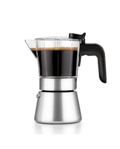 CAFETERA ITALIANA ACERO INOXIDABLE 6 TAZAS FLAVOUR BRA