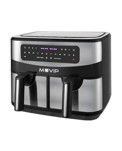 FREIDORA AIRE CALIENTE DOBLE 9 LITROS 2600W PANTALLA TACTIL MUVIP