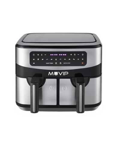 FREIDORA AIRE CALIENTE DOBLE 9 LITROS 2600W PANTALLA TACTIL MUVIP