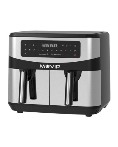 FREIDORA AIRE CALIENTE DOBLE 9 LITROS 2600W PANTALLA TACTIL MUVIP