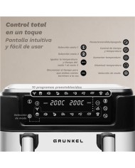 FREIDORA DE AIRE 10 LITROS 2800W CUBETOS FLEXIBLES GRUNKEL