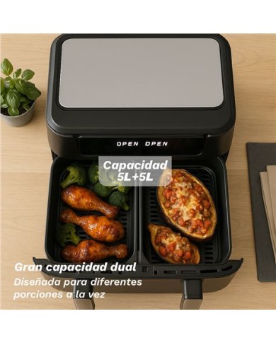 FREIDORA DE AIRE 10 LITROS 2800W CUBETOS FLEXIBLES GRUNKEL