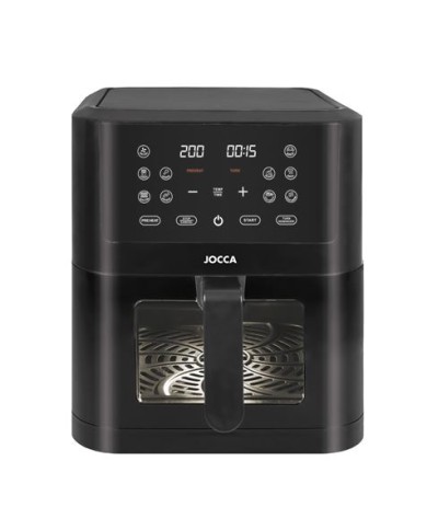FREIDORA DE AIRE DIGITAL 8 LITROS NEGRA CON VENTANA JOCCA