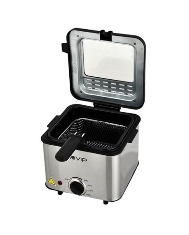 FREIDORA 1.5 LITROS INOXIDABLE 1000W DESMONTABLE MUVIP