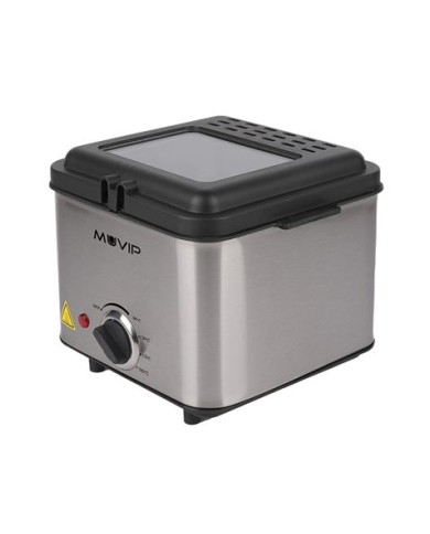 FREIDORA 1.5 LITROS INOXIDABLE 1000W DESMONTABLE MUVIP