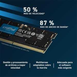 MEMORIA SODIMM 8GB CRUCIAL DDR5 4800MHZ