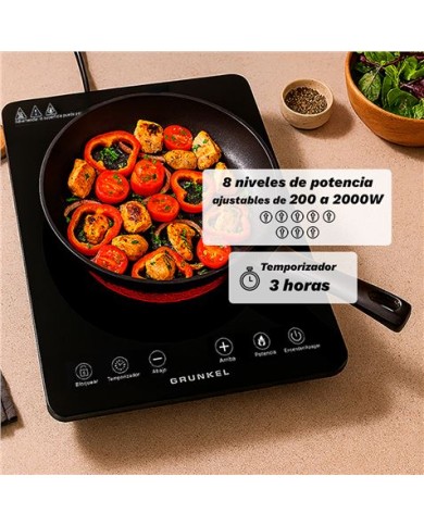 COCINA ELECTRICA 1 FUEGO 2000W GRUNKEL