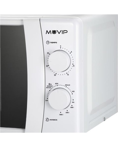 MICROONDAS 20 LITROS 700W CON GRILL Y FUNCIÓN DESCONGELACIÓN MUVIP