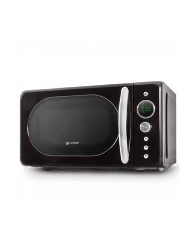MICROONDAS VINTAGE NEGRO 700W. GRUNKEL