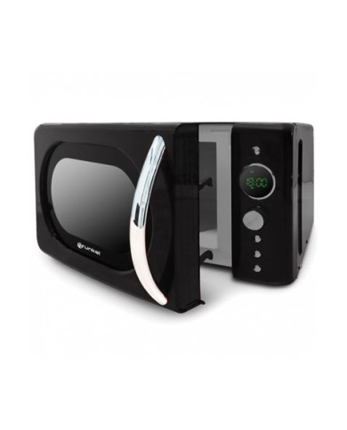 MICROONDAS VINTAGE NEGRO 700W. GRUNKEL