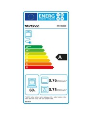 HORNO DE ENCASTRE 60 LITROS CRISTAL TEMPLADO MX-HE2660 MX-ONDA